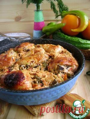 Ленивая сковорода с рисом и курицей - кулинарный рецепт