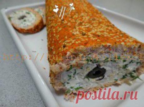 Рыбный рулет с желатином | Кулинария своими руками