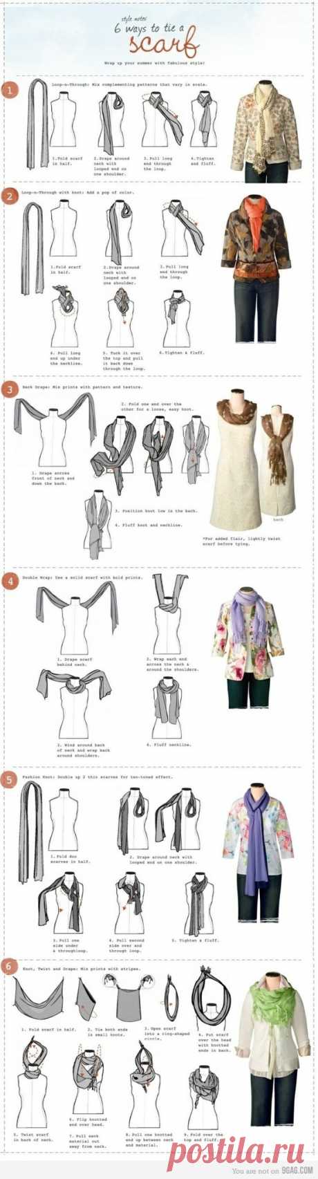ways to tie a scarf