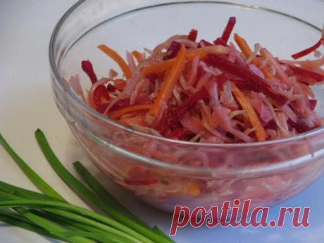 Салат для похудения с сырой свеклой без заправки рецепт с фото - 1000.menu