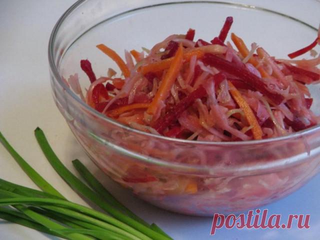 Салат для похудения с сырой свеклой без заправки рецепт с фото - 1000.menu