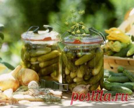 Сладкие, хрустящие маринованные огурчики с лимонной кислотой