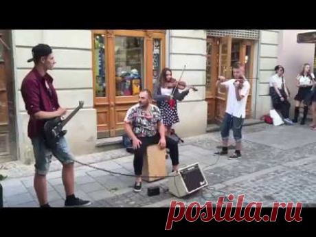 "Хава Нагила" в исполнении Львовских уличных музыкантов