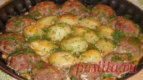 Рецепт картошки с мясом быстрый и простой