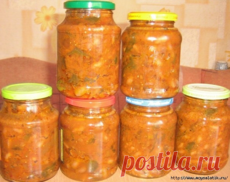Греческая закуска с фасолью — зимой незаменима к любому блюду!