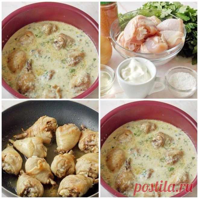 Гедлибже 
Гедлибже — блюдо кабардинской кухни. Очень простое, сытное и вкусное благодаря изумительному соусу из жареного лука и сметаны.Попробуйте это очень простое, но вместе с тем вкусное и пикантное блюдо. 

Ингредиенты: 
Курица (800 г.) 
Лук репчатый (3 шт.) 
Чеснок (2 шт.) 
Сметана (200 мл.) 
Подсолнечное масло (30 мл.) 
Поваренная соль (2 ч.ложк) 
Карри (1 ч.ложк) 
Перец красный молотый (3 г.) 
Петрушка (20 г.) 

Приготовление: 
1.Для приготовления этого блюда понадо...