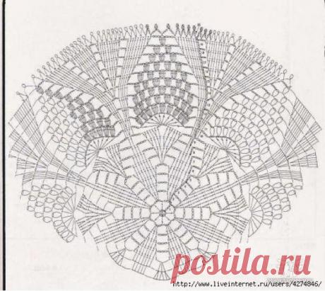 маленькая салфетка крючком схемы - Поиск в Google