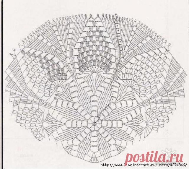 маленькая салфетка крючком схемы - Поиск в Google