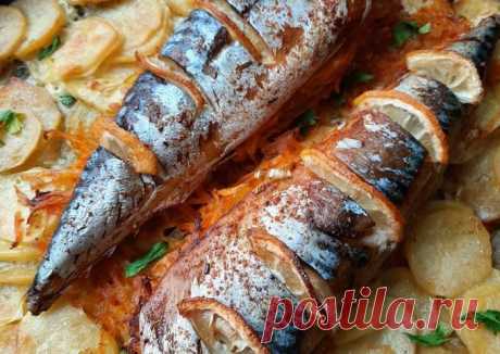 (1) Скумбрия с картофелем в духовке - пошаговый рецепт с фото. Автор рецепта Анна Осипчук . - Cookpad