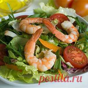 Легкий салат с креветками рецепт – салаты