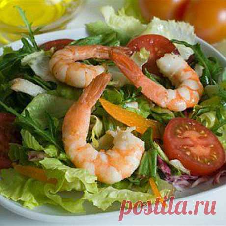 Легкий салат с креветками рецепт – салаты
