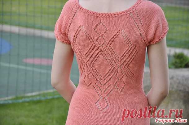 Платье от Дропс Sunny Feeling из пряжи Sunny Cheval blanc - Вязание - Страна Мам