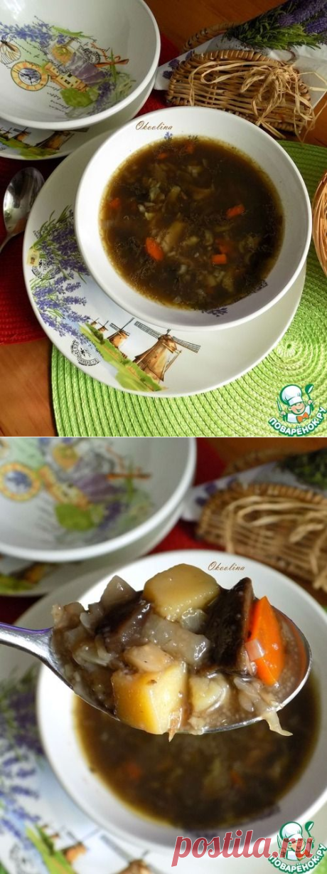 Постные грибные щи с обжаренными овощами – кулинарный рецепт