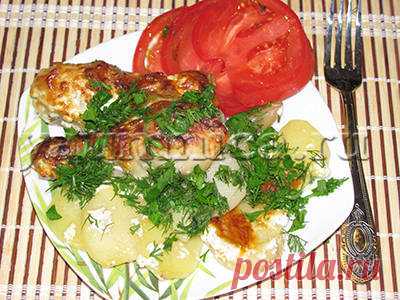 Рецепт куриных голеней в духовке