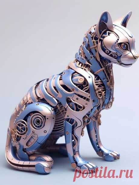 Gato Futurista Robô
