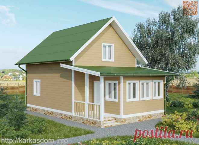 Проект каркасного дома КД-11 комфорт / каркасный дом своими руками