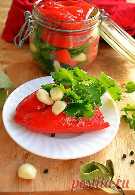 ПЕРЕЦ МАРИНОВАННЫЙ ПОЛОВИНКАМИ ЗА 15 МИН