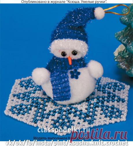 Салфетки-снежинки из бусин. - Поделки Зимы - Поделки к праздникам - Каталог статей - Классные поделки