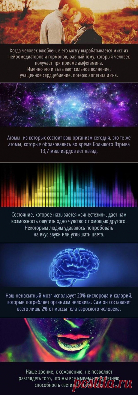 9 суперспособностей, которые есть у каждого. Посмотрите эти картинки и прочтите, вы узнаете много нового, интересного, любопытного о себе, о тех способностях, которыми мы обладаем, но даже и не догадываемся о них ( кто - то конечно знал об этом, но многие нет)