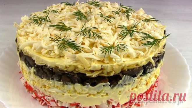 Нереально Вкусный крабовый Салат "Званый Ужин"