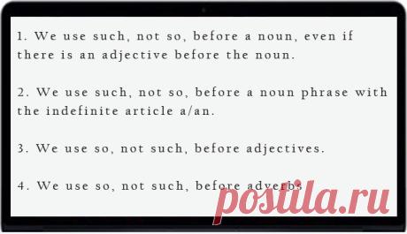 Confusing words. Such or so? - learn English,grammar,english