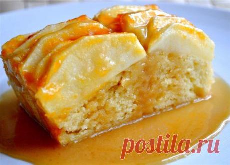 Инна - Теплый яблочный пирог под сливочно-карамельным соусом с бренди