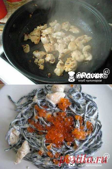 Паста - макароны в сливочном соусе с икрой — Рецепт приготовления с фото — Горячие блюда, Паста