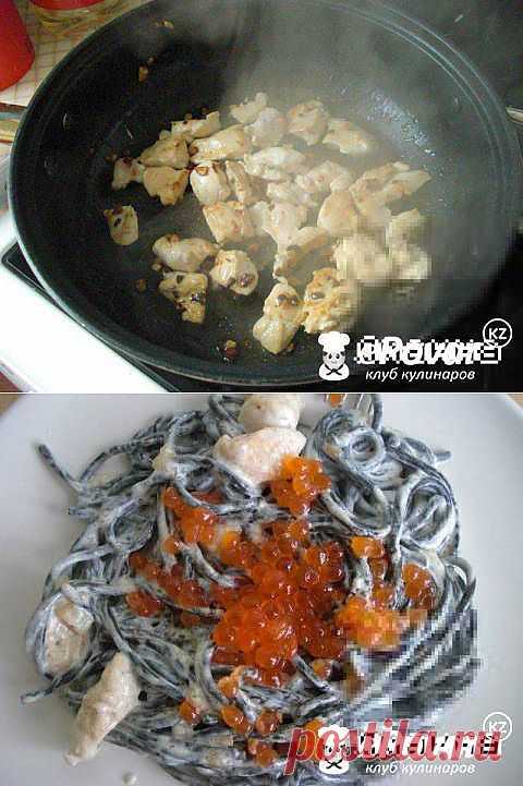 Паста - макароны в сливочном соусе с икрой — Рецепт приготовления с фото — Горячие блюда, Паста