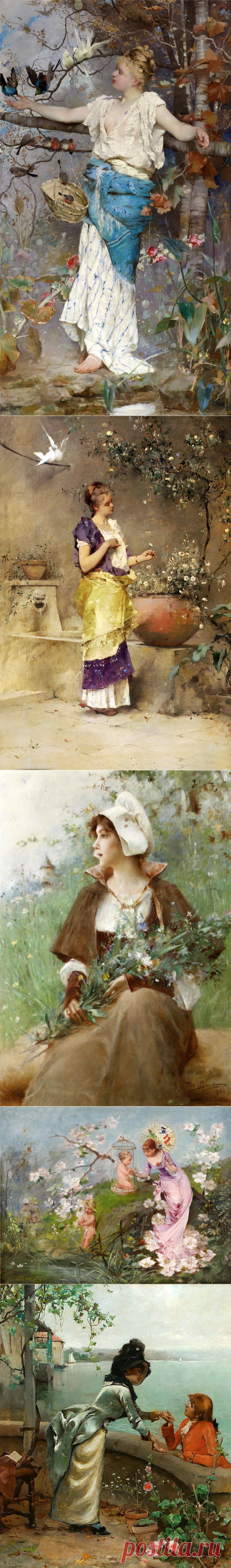 Художник Emile Auguste Pinchart