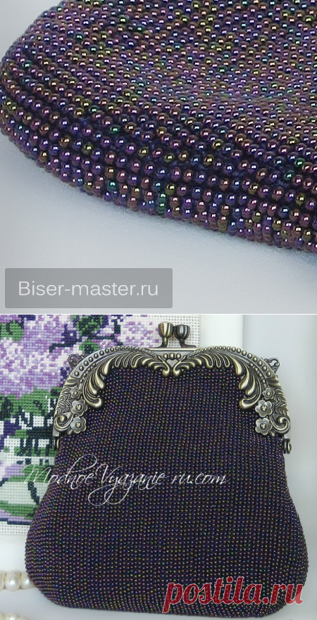 Как связать сумочку с бисером - Crochet - Modnoe Vyazanie