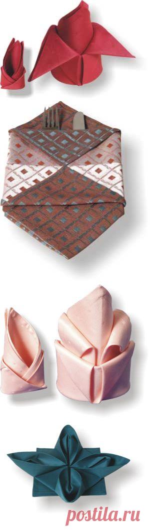 10 способов складывания салфеток для сервировки стола