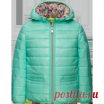 Куртка утепленная для девочки, цвет аквамарин