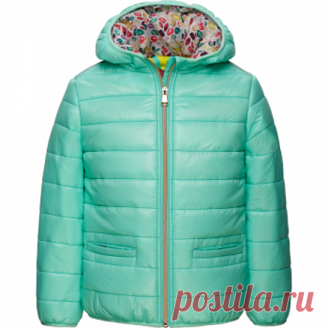 Куртка утепленная для девочки, цвет аквамарин