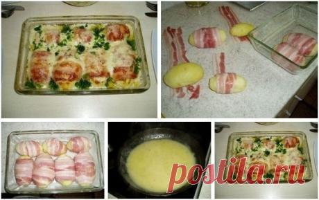 Картошка в одежке. Просто и очень вкусно.
Ингредиенты:
-8-10 картошек средней величины (не крупных)
-16-20 полосок бекона
Показать полностью…