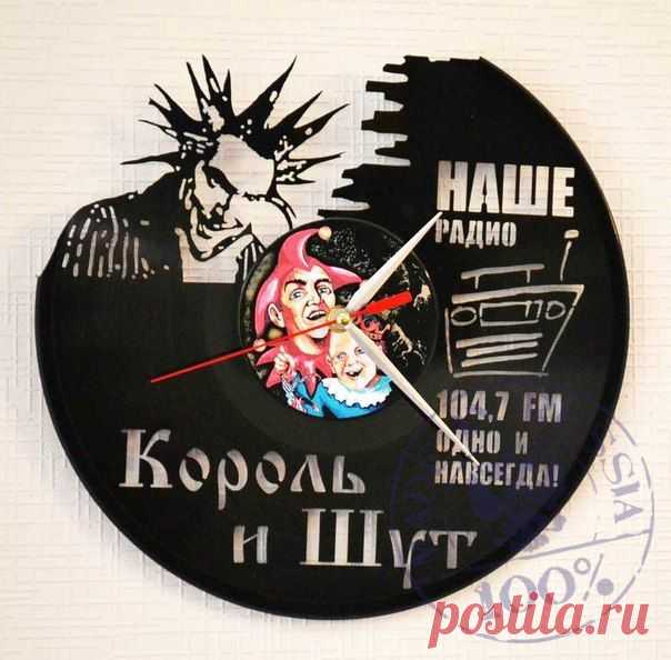 Часы из виниловой пластинки 