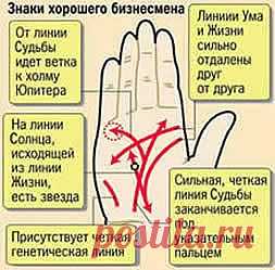 Знаки богатства на руке