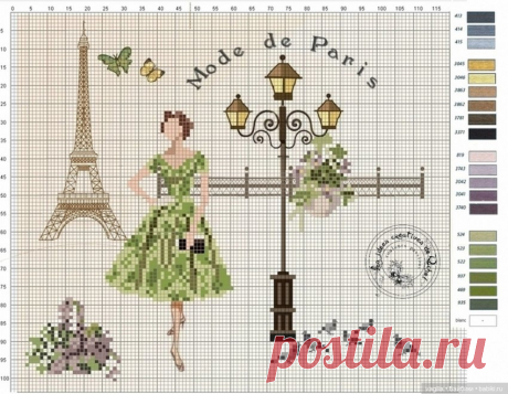 Французская вышивка 2 - Схемы вышивки крестом | Бэйбики - 246286