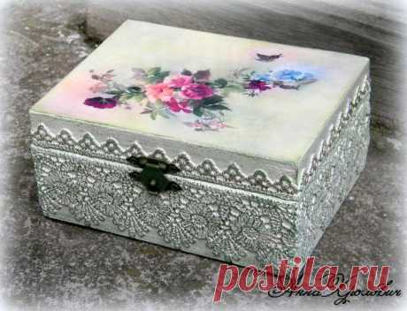 Как сделать литое кружево в декупаже — Алмаз строй