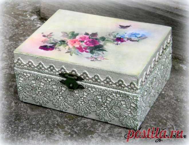 Как сделать литое кружево в декупаже — Алмаз строй