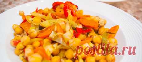 Как приготовить нут в духовке с овощами | Рецепт с фото пошаговый