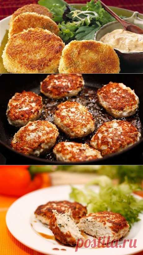 Рецепт сочных и вкусных куриных котлет .