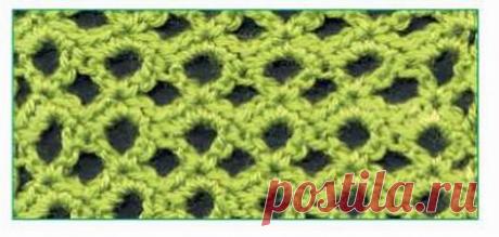 140 лучших узоров для вязания крючком с образцами и схемами. Схема 11