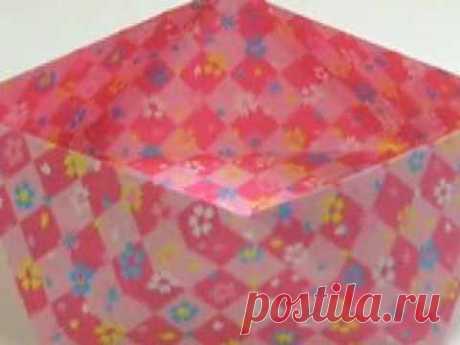 Ku-Ku ORIGAMI Diamond Box2 (Caja Diamante2) - YouTube