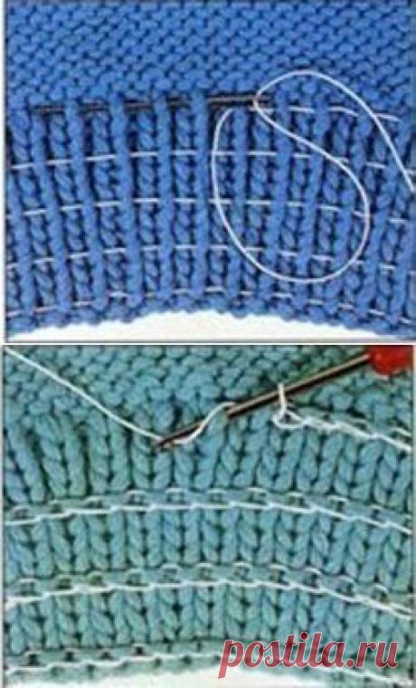 усиление резинки ластичной нитью