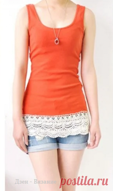 Кайма, кружево, мотивы крючком для преображения старых вещей | Вязание | Яндекс Дзен