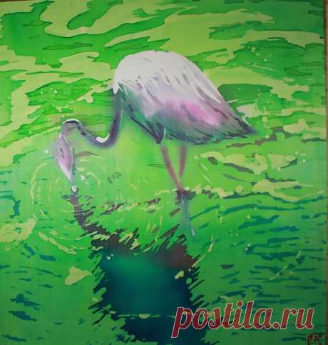 Розовый фламинго