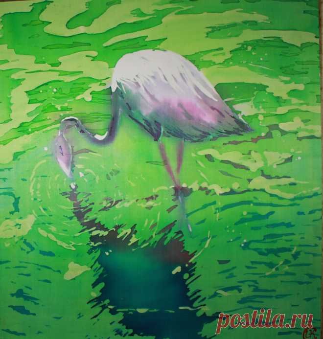 Розовый фламинго