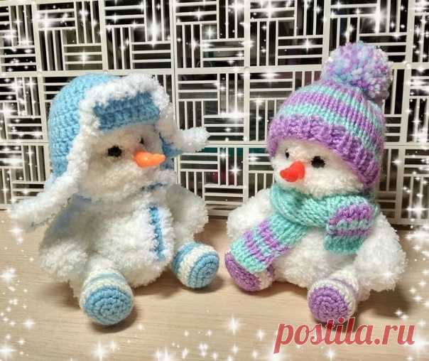 Амигуруми - игрушки с теплом и душой - наш лучший выбор !!!
....................Снеговик...............