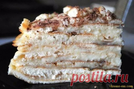 Торт «Минутка» Очень вкусный, нежный торт «Минутка» быстрого приготовления. Т...