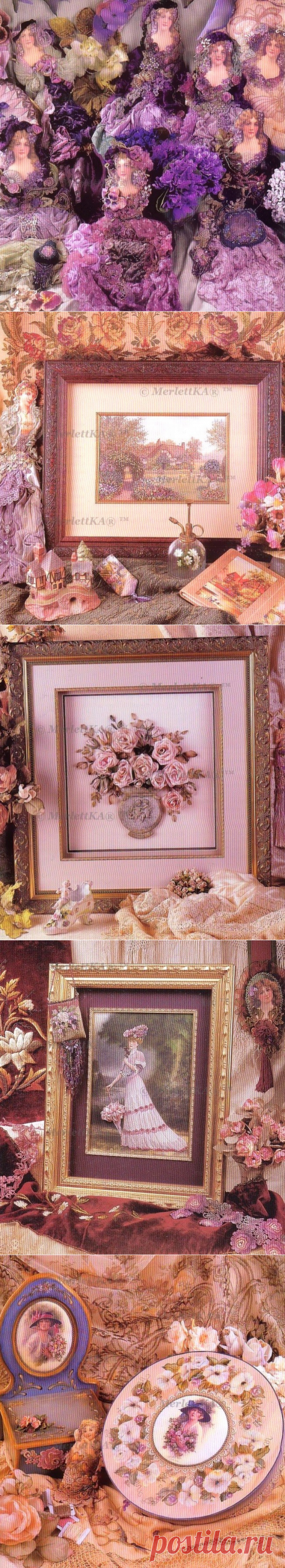 Вышивка шелковыми лентами/Beautiful Embroidery